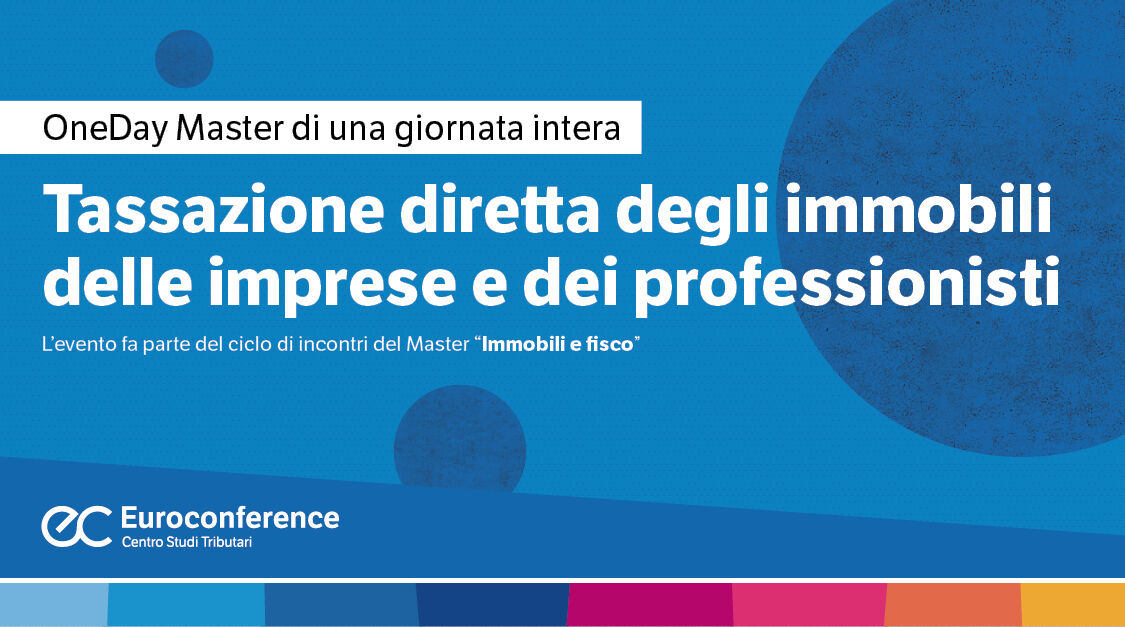 Immagine Tassazione diretta degli immobili delle imprese e dei professionisti | Euroconference